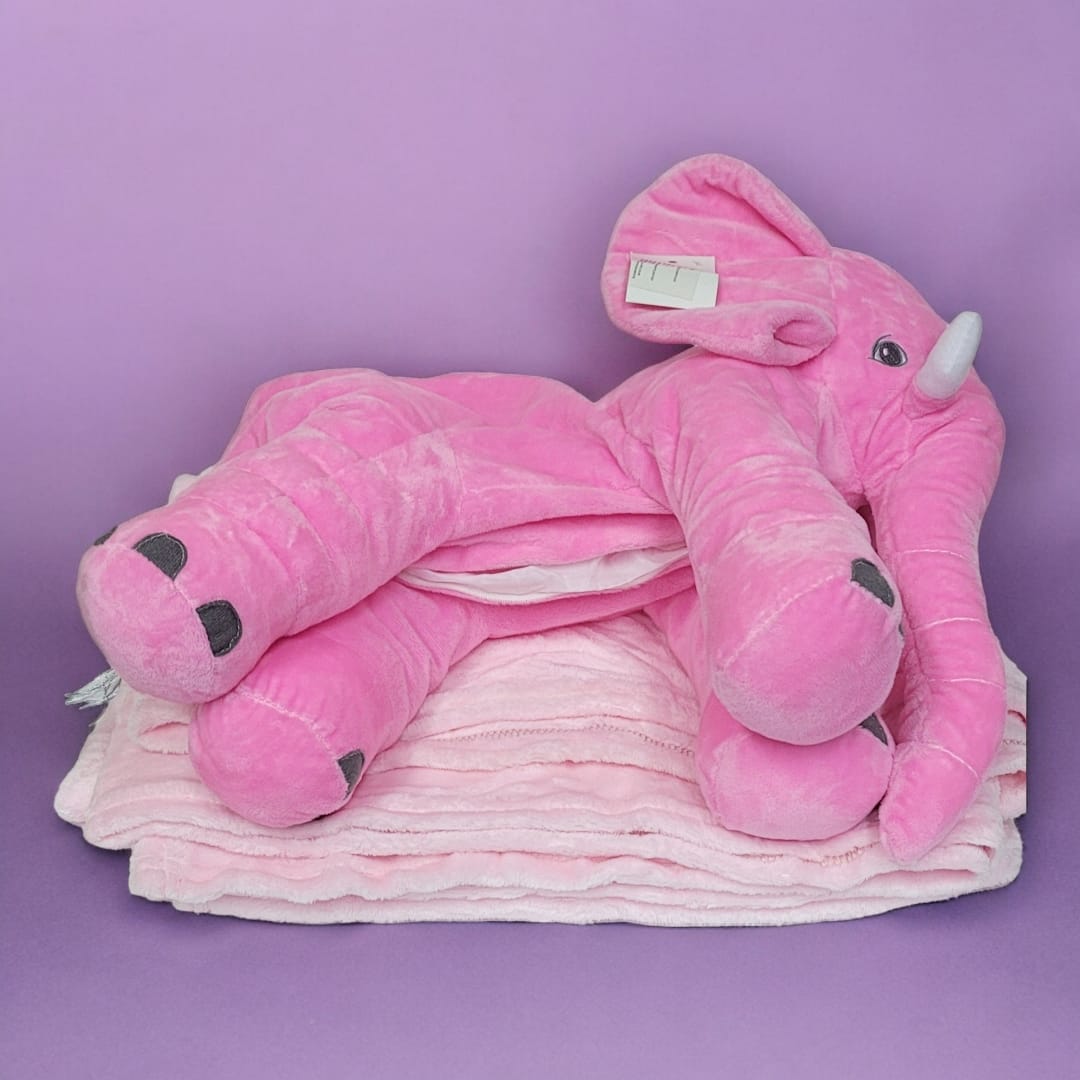 Peluche Elefante Con Cobija Interna 40cm